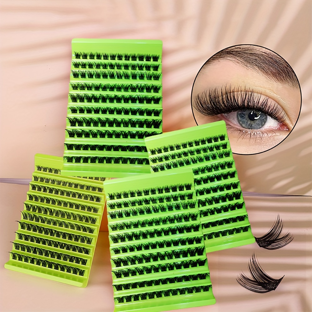 

10-rows, 120 Segments Dense False Eyelashes Set, Large Capacity, Curly & Bold, Exaggerated Fake Lashes Pack For Dramatic Look