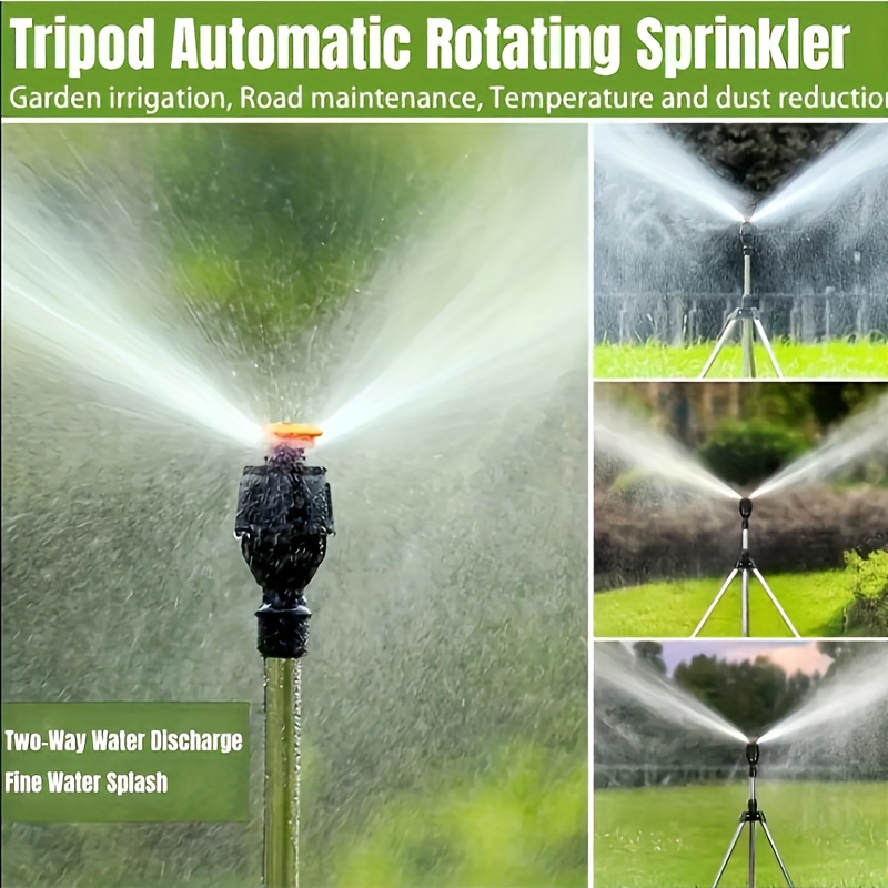 

Rotating Tripod Sprinklers Yard, Lawn Sprinkler For Garden Rotating Covering Large Area, Telescopic Support Sprinkler, Adjustable Garden Water Sprinkler Irrigation System For Yard