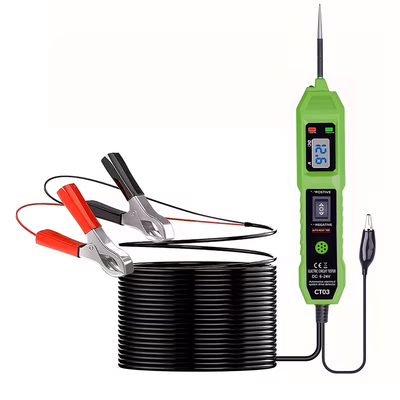 circuit tester 6 24v automotive electric circuit tester with voltage display led light with a buzzer power circuit probe kit for all vehicles Product details 1