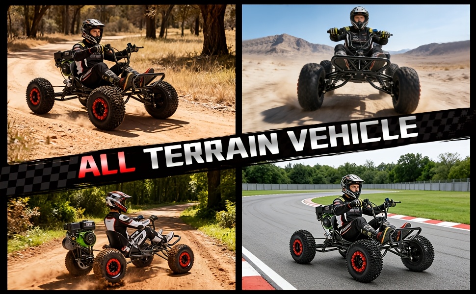 adult go-karts and   off- -karts, 6-inch off-road tires, rear disc brakes Product details 10