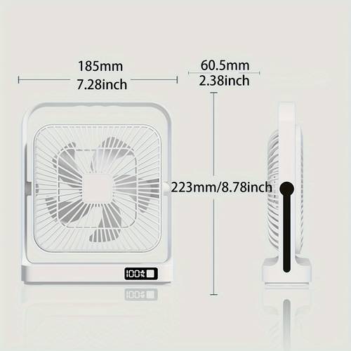 m09 desktop wall mounted fan portable and easy to carry 3600mah usb ultra long rechargeable battery used for indoor outdoor suitable for all age groups