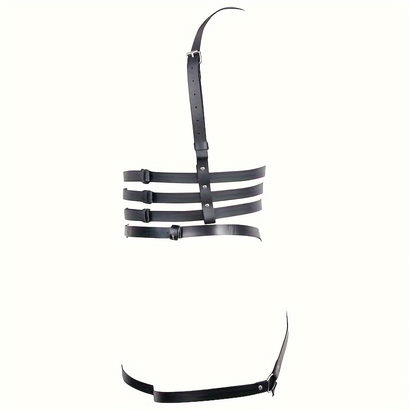 Gothic Layered Waist Belt Sexy Pu Leather Suspenders Garter - Temu