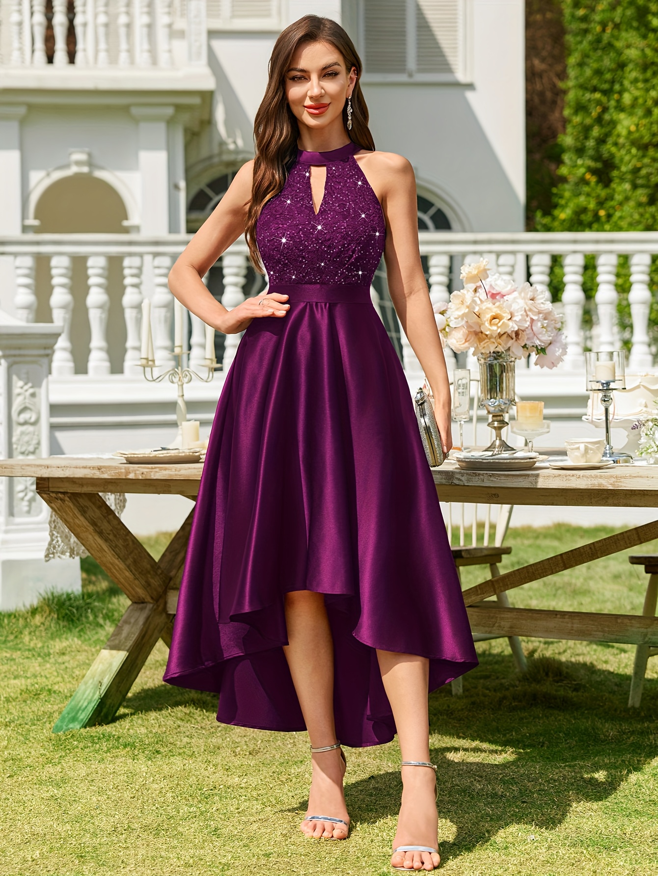 Vrouw Getuige Jurk Vrouwen Elegante Formele Jurk Glamoureuze