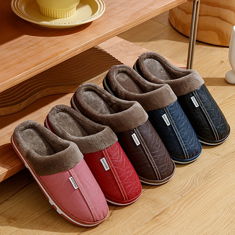 

Simple Couple Warm And Comfortable Colorful Indoor And Outdoor Wear Cotton Slippers