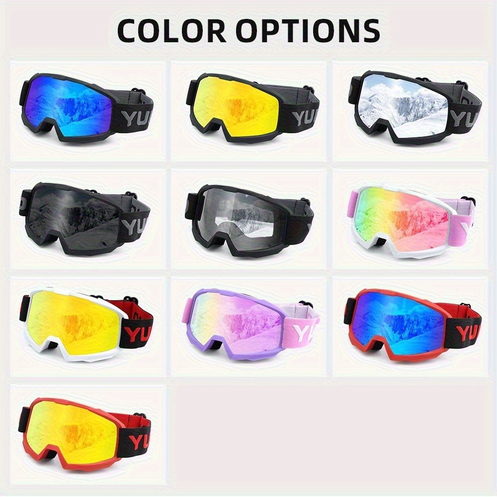 2-Pack Trendy Ski Goggles Ultra Lightweight High Cost-Effective