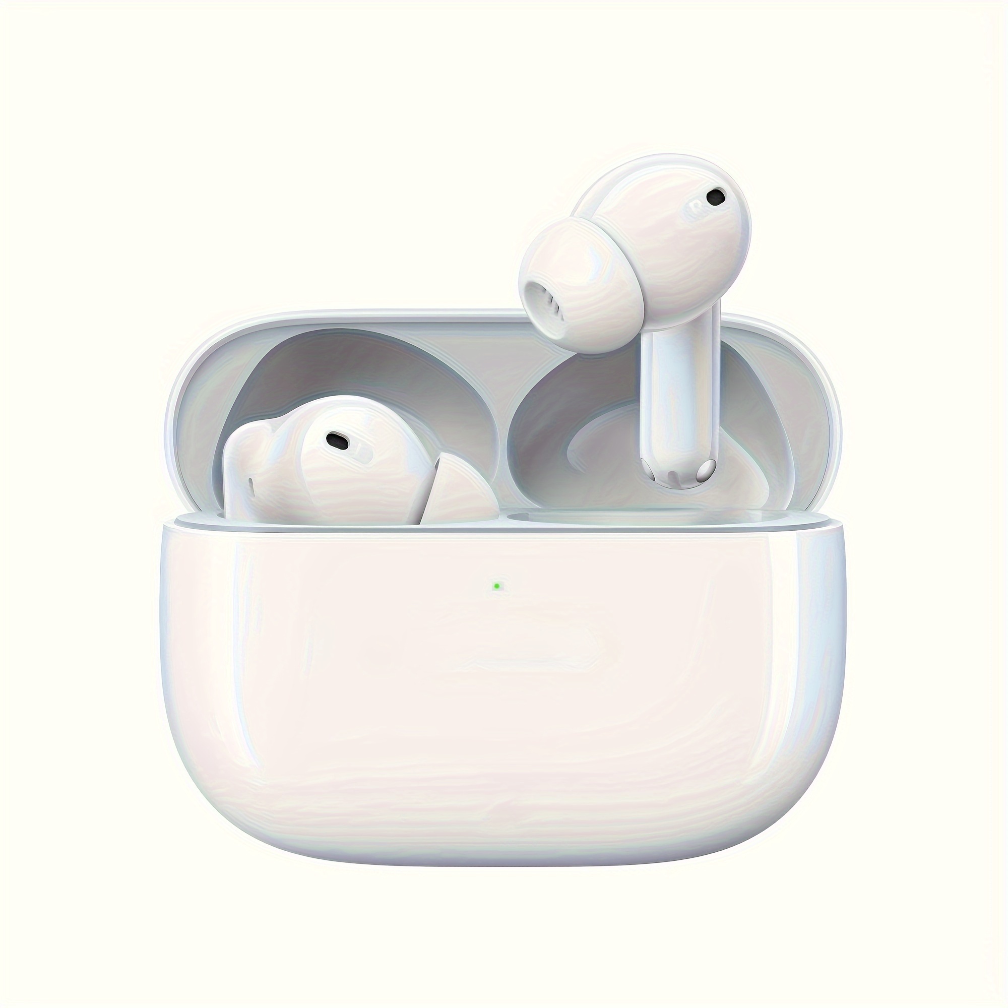 

Wireless Earphones White Wireless Earphones Semi In Ear Control, Heavy Bass Stereo , Sports Cycling Conversation, 33h High-, Remaining Battery Display, Suitable For Outdoor Music And Work