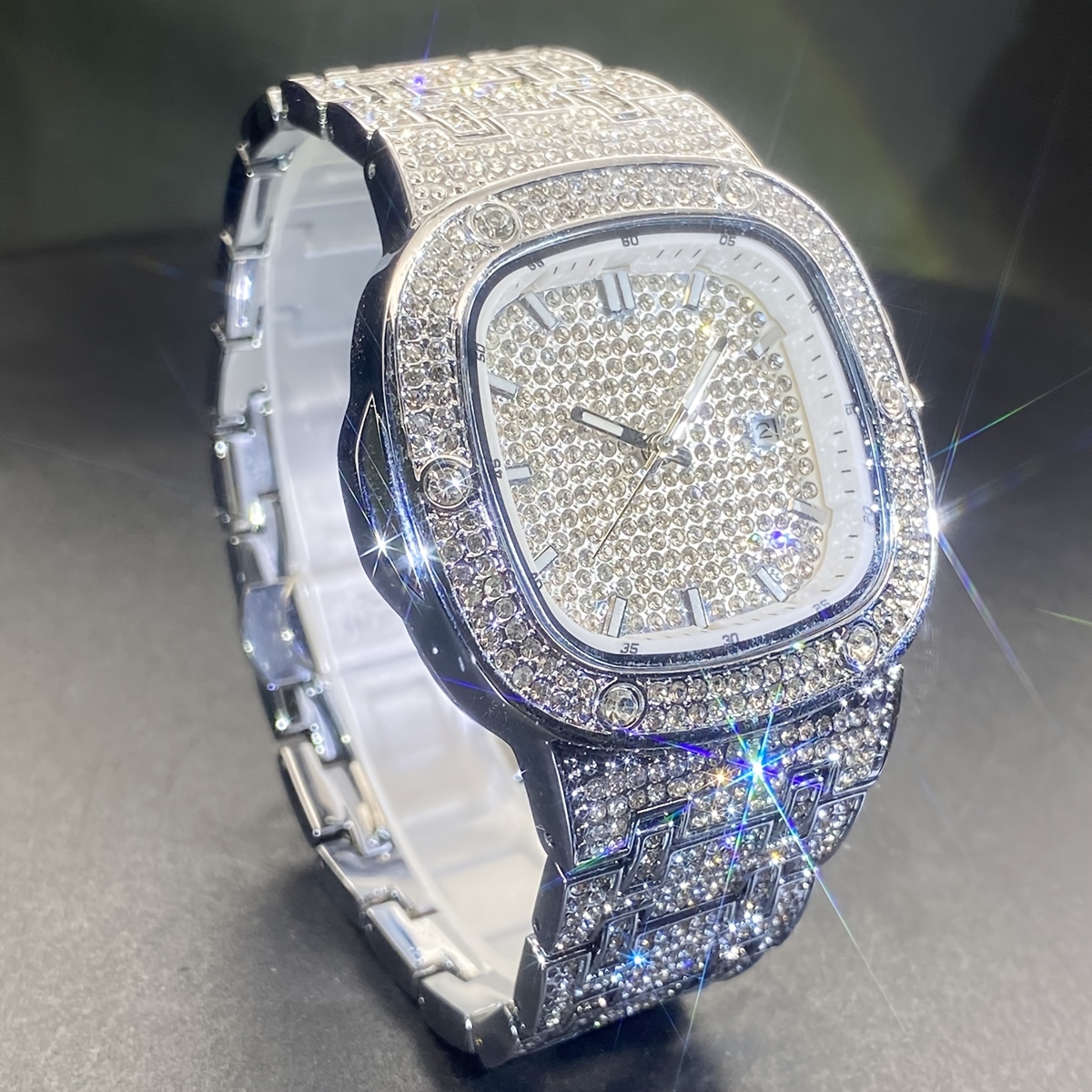 latest chilled mens watch with street   drill hip   watch for women with luminous scale for couples jewelry accessories Product details 8