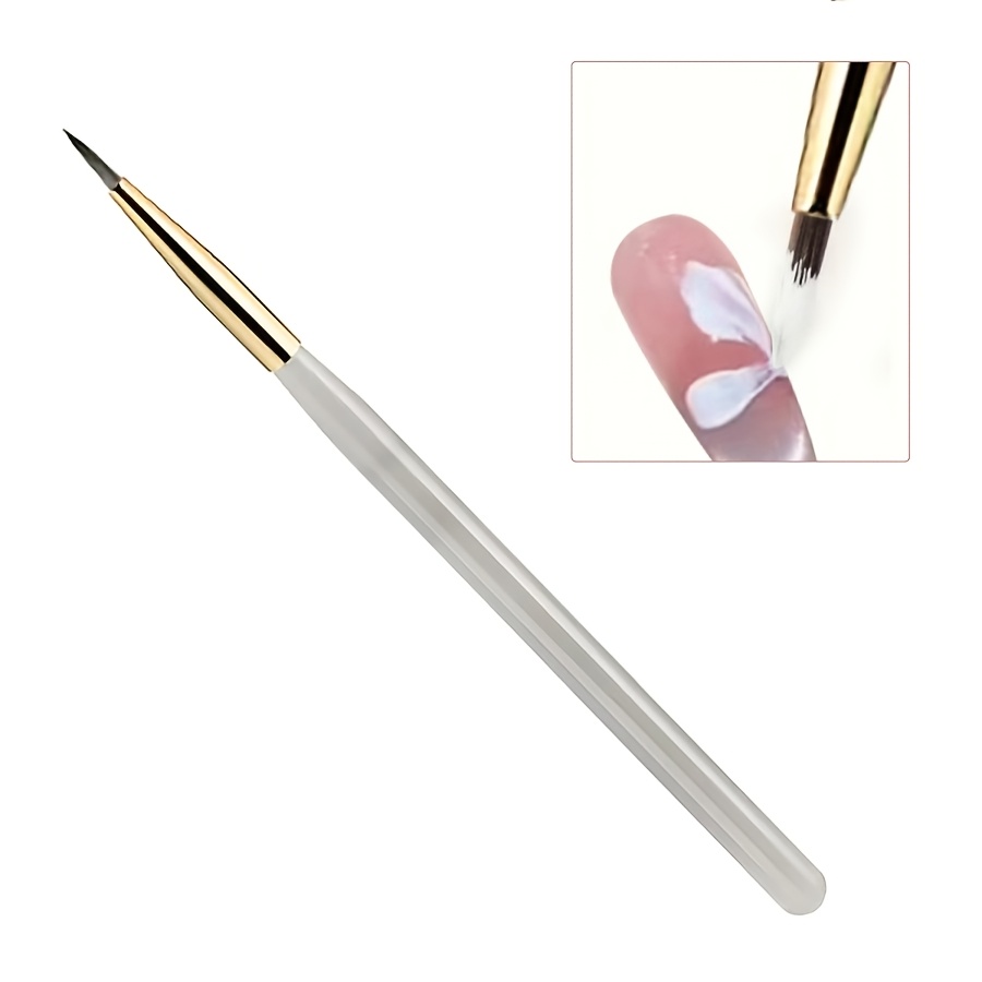 2pcs Acrylic Flower Painting Nail Art Brush Set