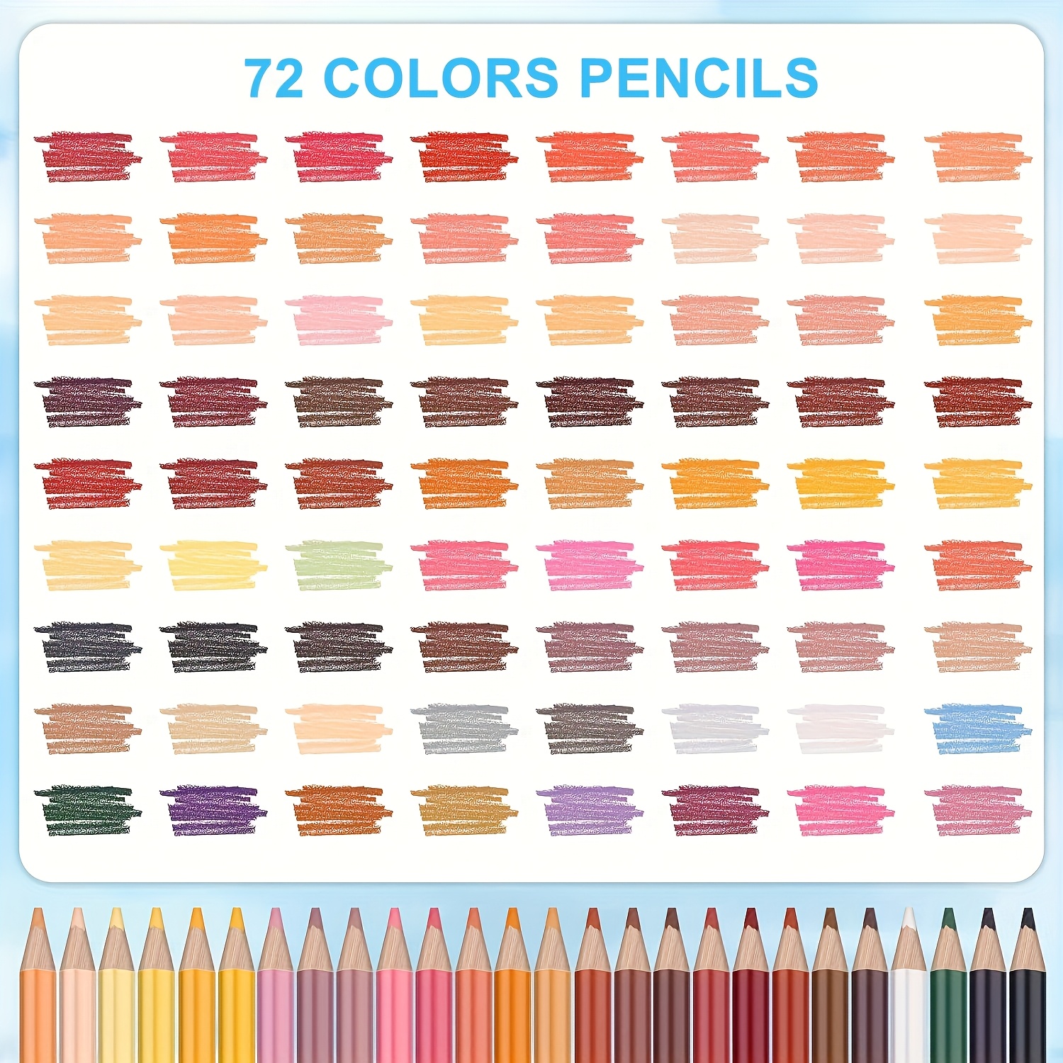 Professional 72-Color Drawing Pencil Set for Artists