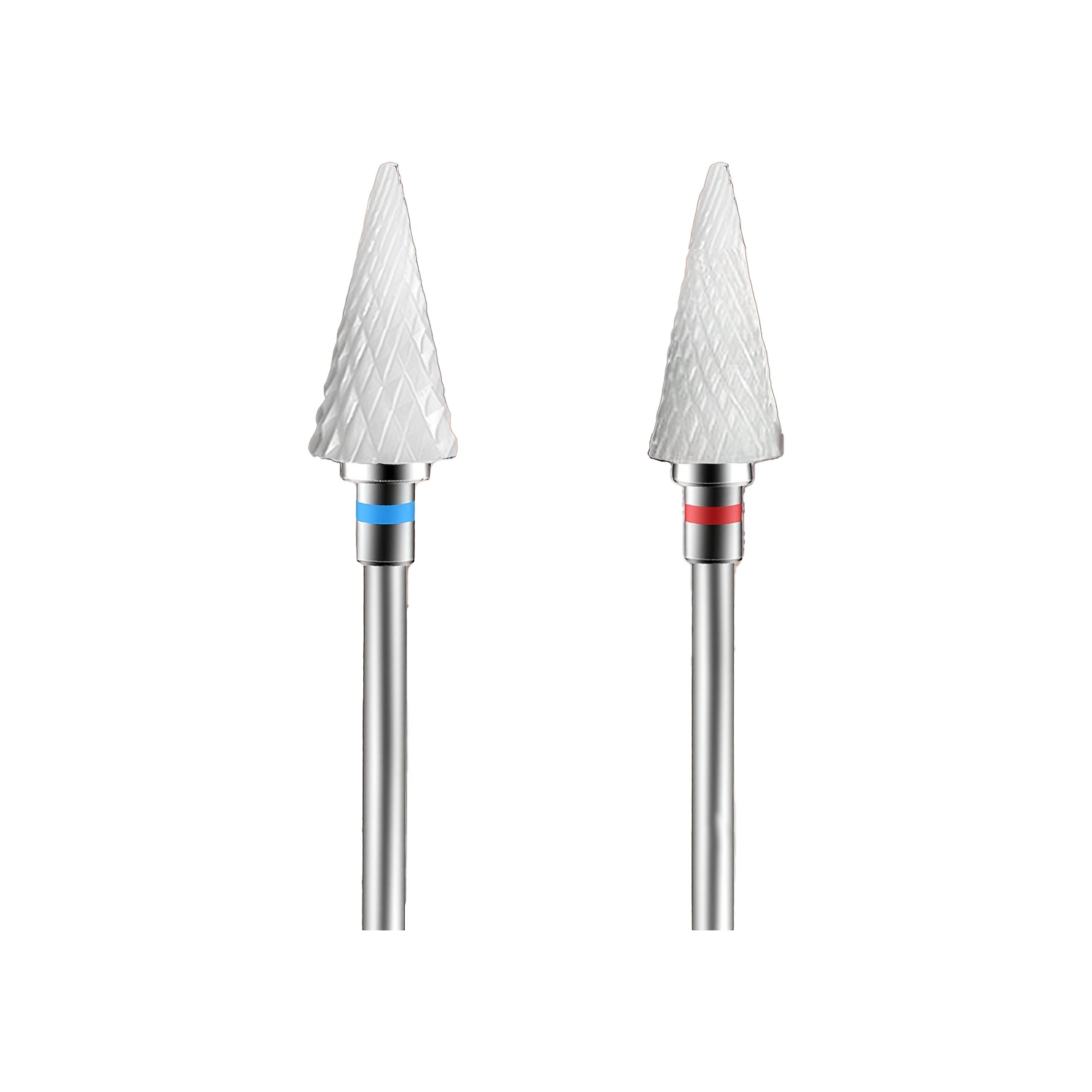 2pcs Of Professional Ceramic For Nail Drill Bits, 3/32 Inch Shank, Suitable For Nail Grinding, Gel Removal, Strong And Wear-resistant, Suitable For Home Manicure Use
