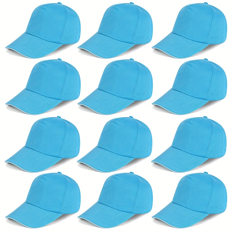 TEMU Gelante Plain Blank Baseball Caps Verstelbare Achterband Groothandel LOT 12 stuks