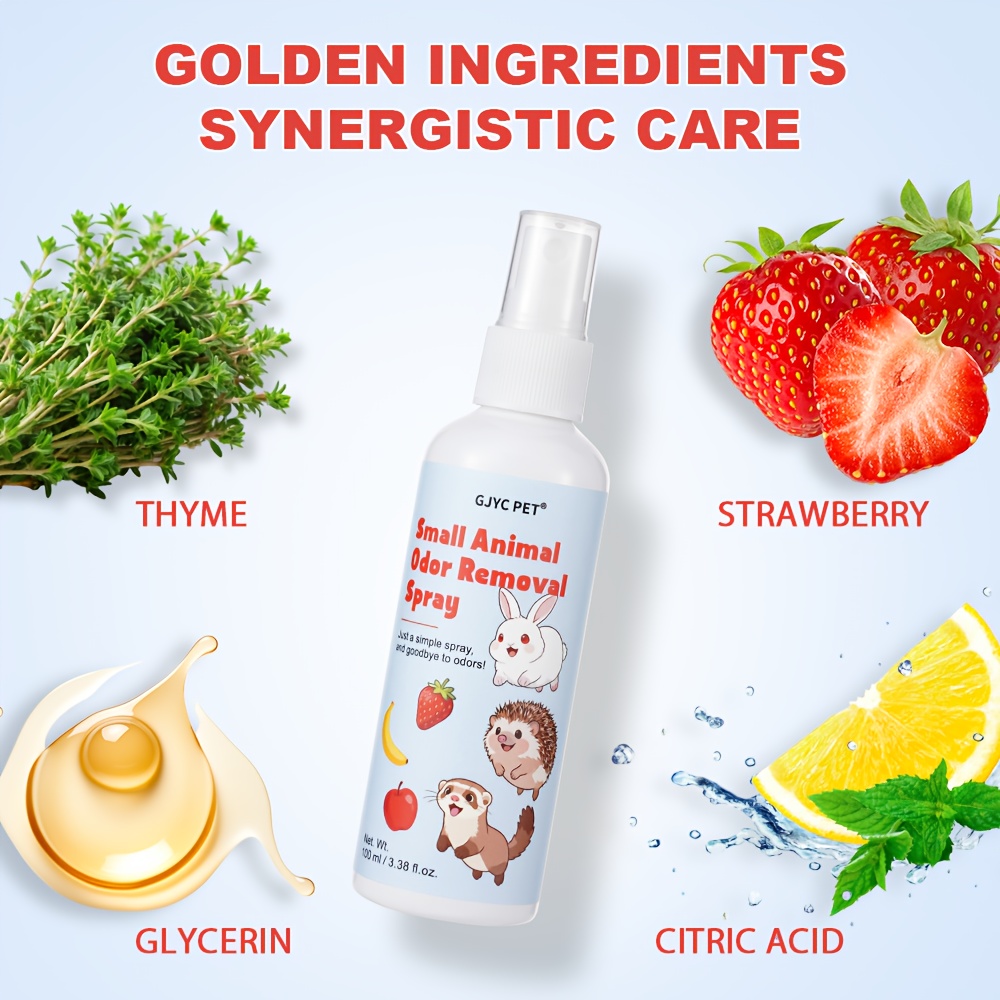 Pet Fresh Spray, Pet Grooming Spray, Suitable for Small Hamsters, Hedgehogs, Rabbits And Other Pets, Fresh Small Animals, Pet Daily Care Supplies