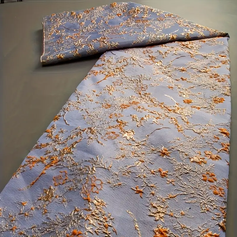 5Yards/pc African Brocade Lace Fabric With 3D Patterns, French * Jacquard Lace Fabric, Nigerian Organza Lace Fabric For Sewing Women Elegant Party/Wedding/Prom Dresses Or Midi Dress 5Yards/pc African Brocade Lace Fabric With 3D Patterns, French * Jacquard Lace Fabric, Nigerian Organza Lace Fabric For Sewing Women Elegant Party/Wedding/Prom Dresses Or Midi Dress