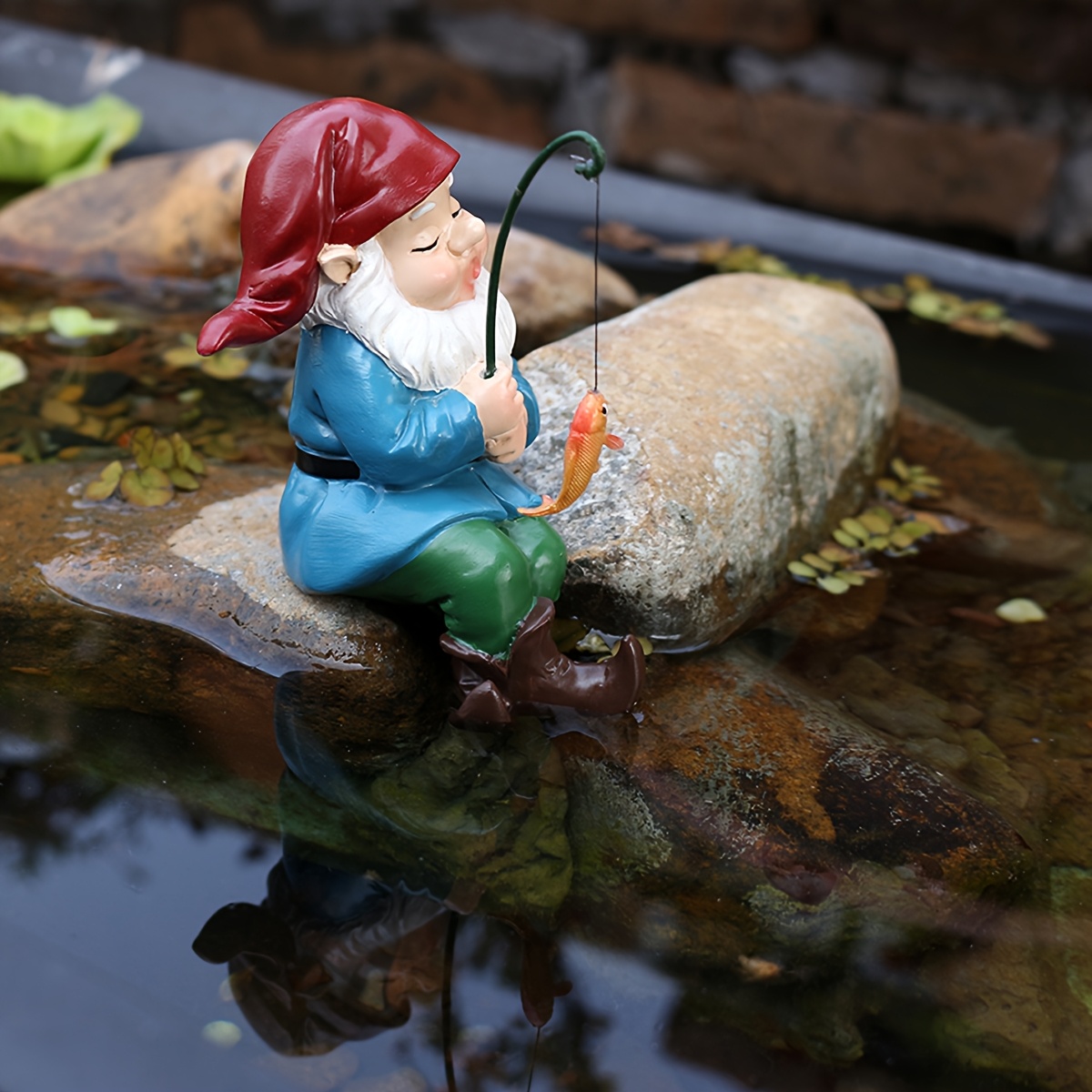 fisherman resin statue versatile indoor - Temu
