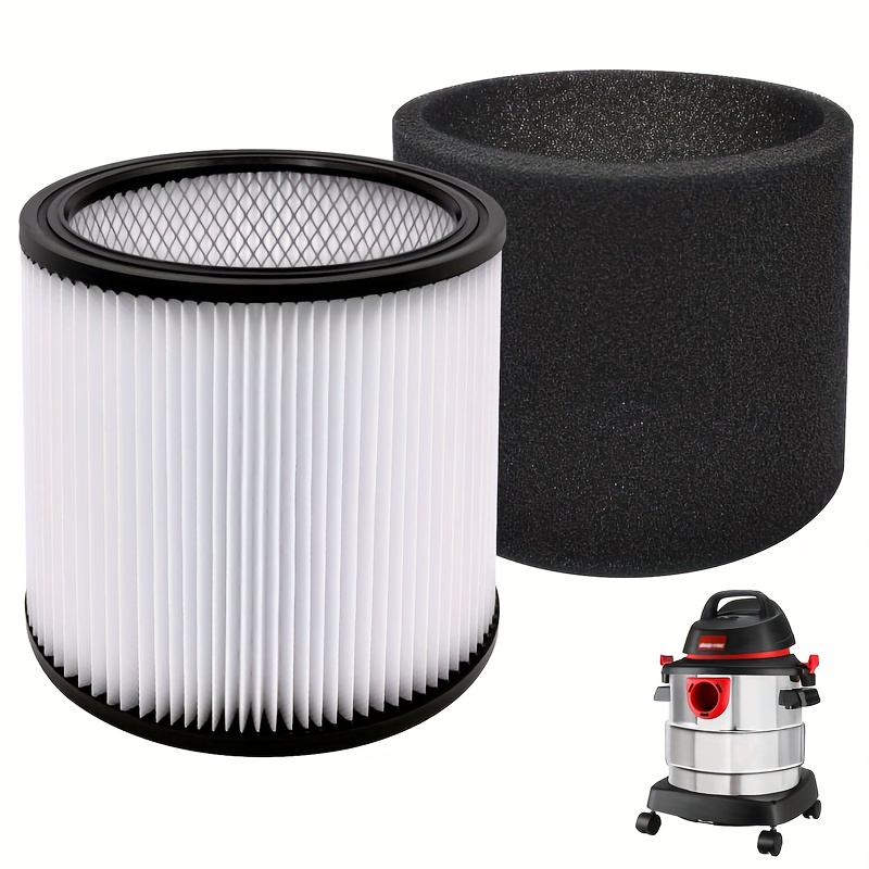 

2pcs Shop Vac Filter 90304 90350 Cartridge Filter Replacement For Most 5 Gallon And Above Wet/dry Vacuums Replaces 90333 9030400 903-04, High Absorption & Washable & Reusable And Easy To Install