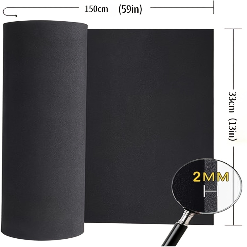 Premium Cosplay Eva Foam Board, Thickness 1 Mm To 3 Mm, Black And White Foam Rolls, 59 "x 13", Suitable For Cosplay Clothing, Crafts, Projects