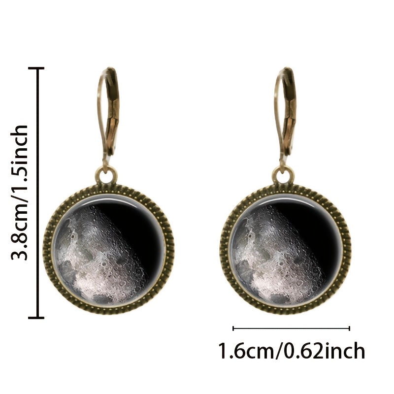 2pc Cyan Classic Pendant Earrings Set