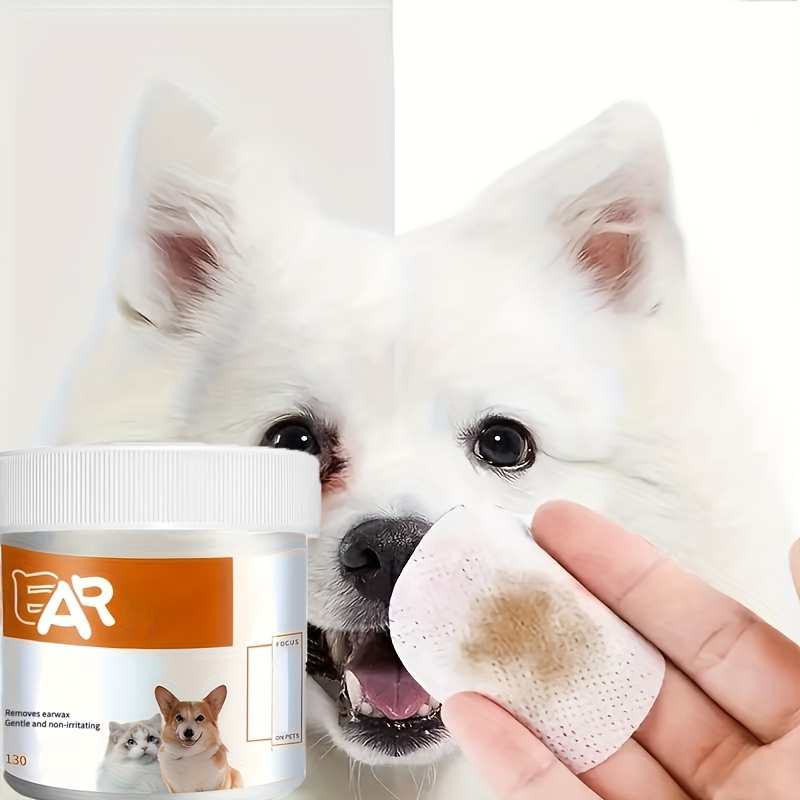 130pcs pet eye wet wipes cat eye cleaner removing tear stains durable polyester material safe for cats Product details 3