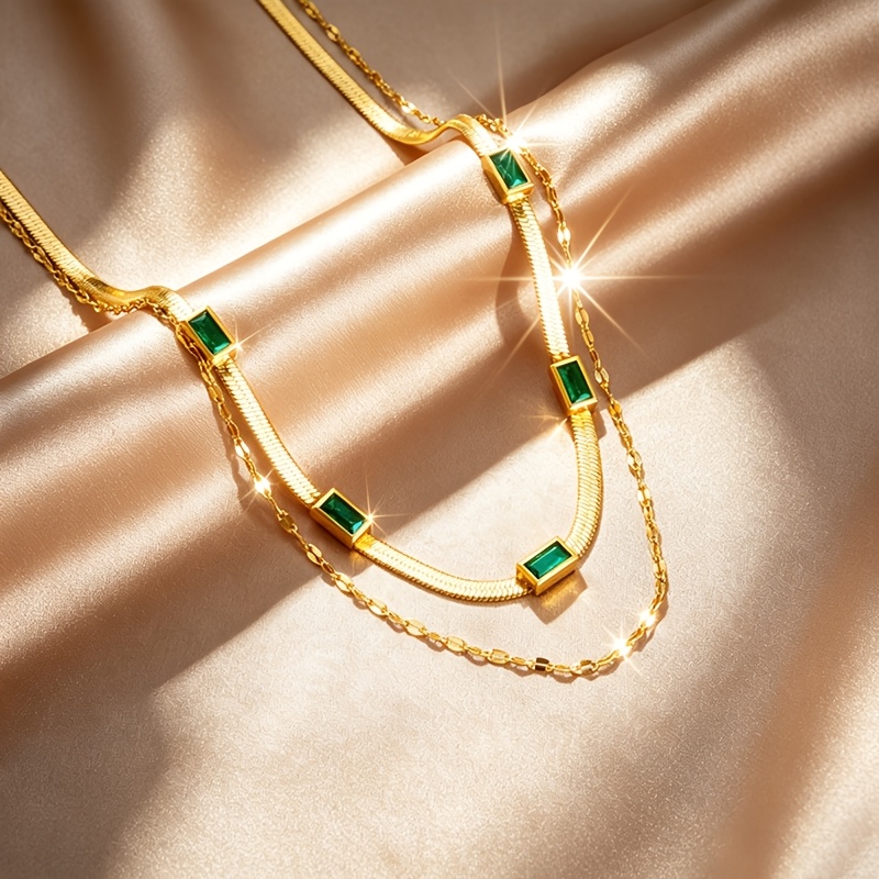 Women's Exquisite Luxury 304 Stainless Steel Golden Necklace