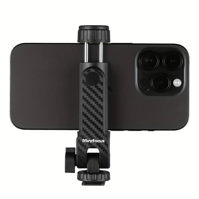 Adaptateur Trépied Pour Smartphone - Rotation 360°, Inclinaison 180°, 2 Griffes Froides, Serrage 55-90 Mm - Port 1/4"
