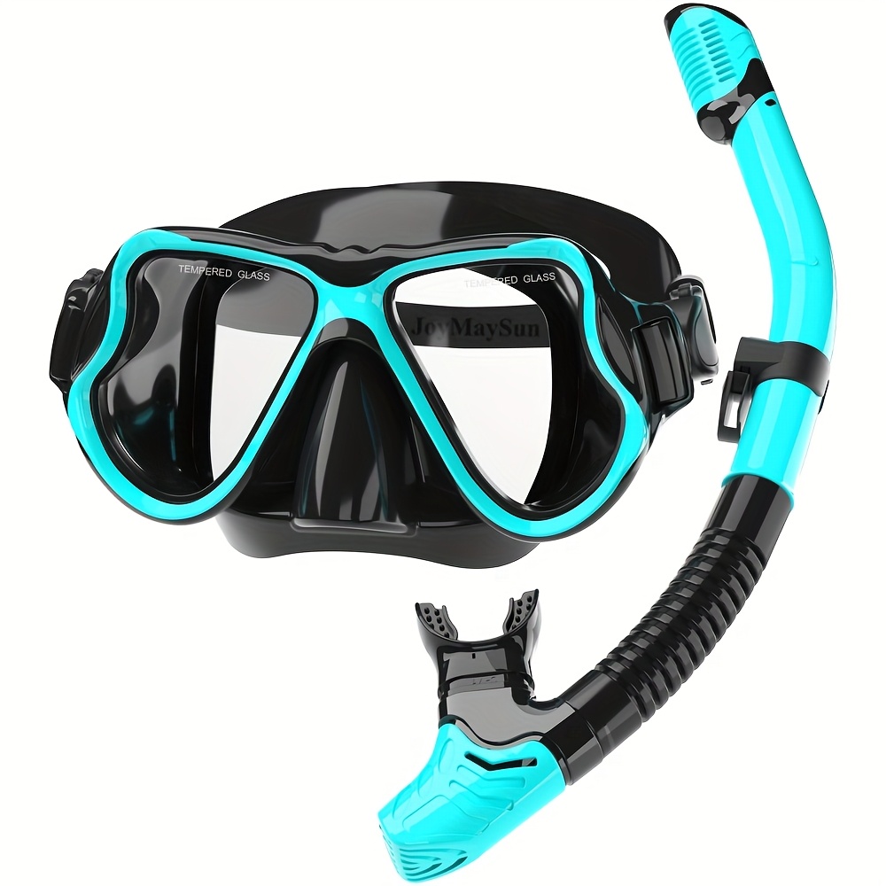 Maschera Subacquea + Boccaglio Per Adulti – Set Da Snorkeling In Silicone Liquido, Lenti In Vetro Temperato - Foto 2