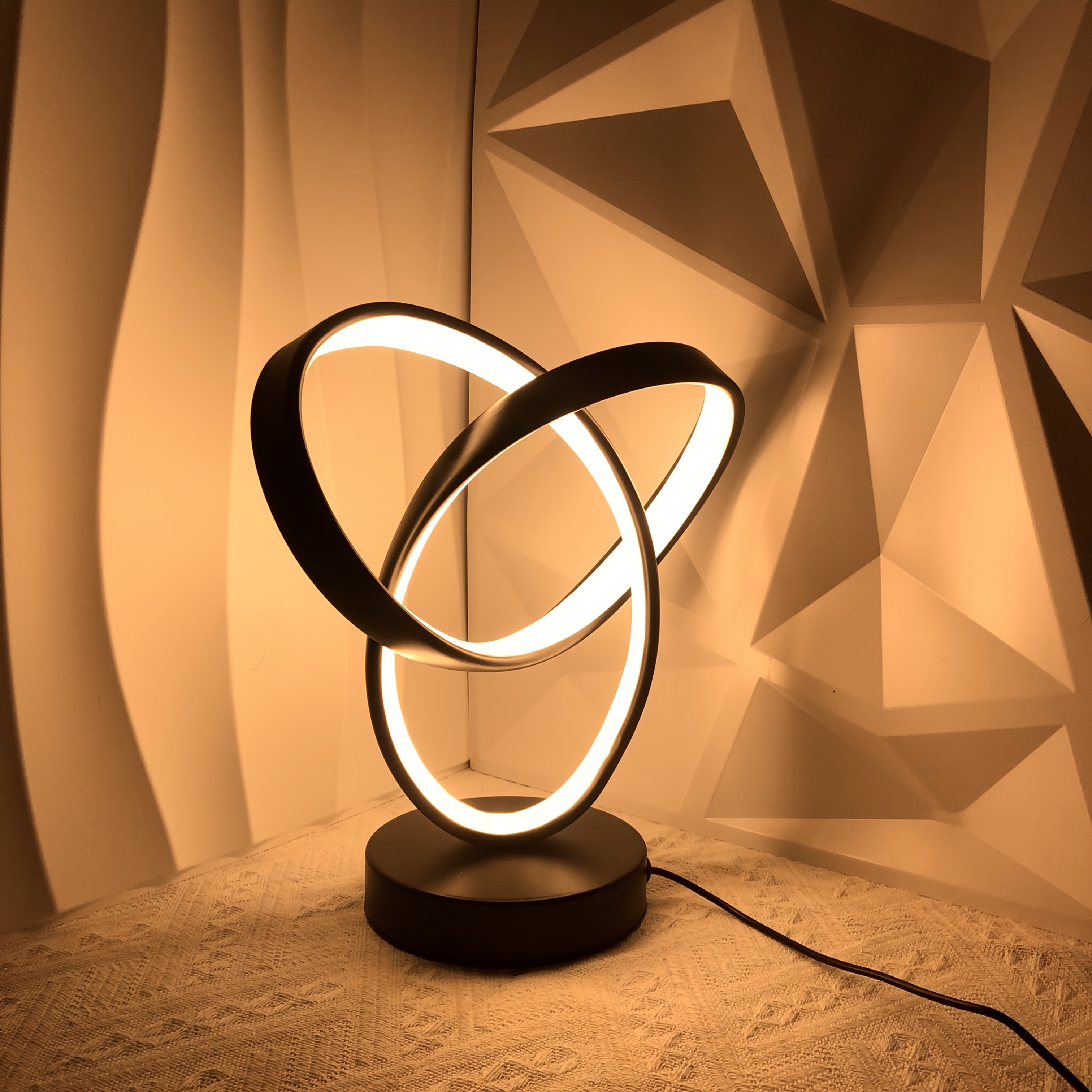 LED Desk Lamp • Aluminum Art Lamp • Eye-Protecting Lamp • Three-Color Adjustable Light • Dimmable Desk Lamp • Suitable for Office, Living Room, Bedroom • Used for Reading, Studying, Work Desk, Table Lamp, Living Room Lamp, Bedroom Light