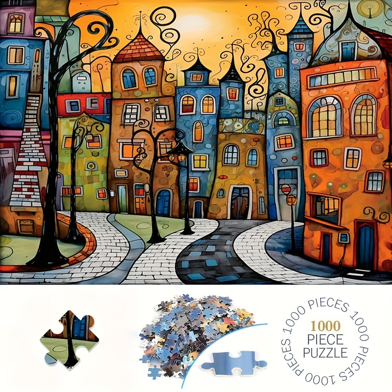 1000pcs Jigsaw Puzzle for Adults - High-Definition, Matte Finish, Dust-Proof, Telescope-Inspired Closed Rectangle Design, Premium Paper Material