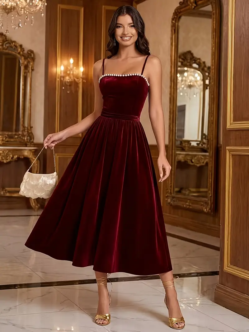 elegant velvet midi dress Elena Emerald Velvet Midi Dress with Side Slit Elegant Evening Bodycon