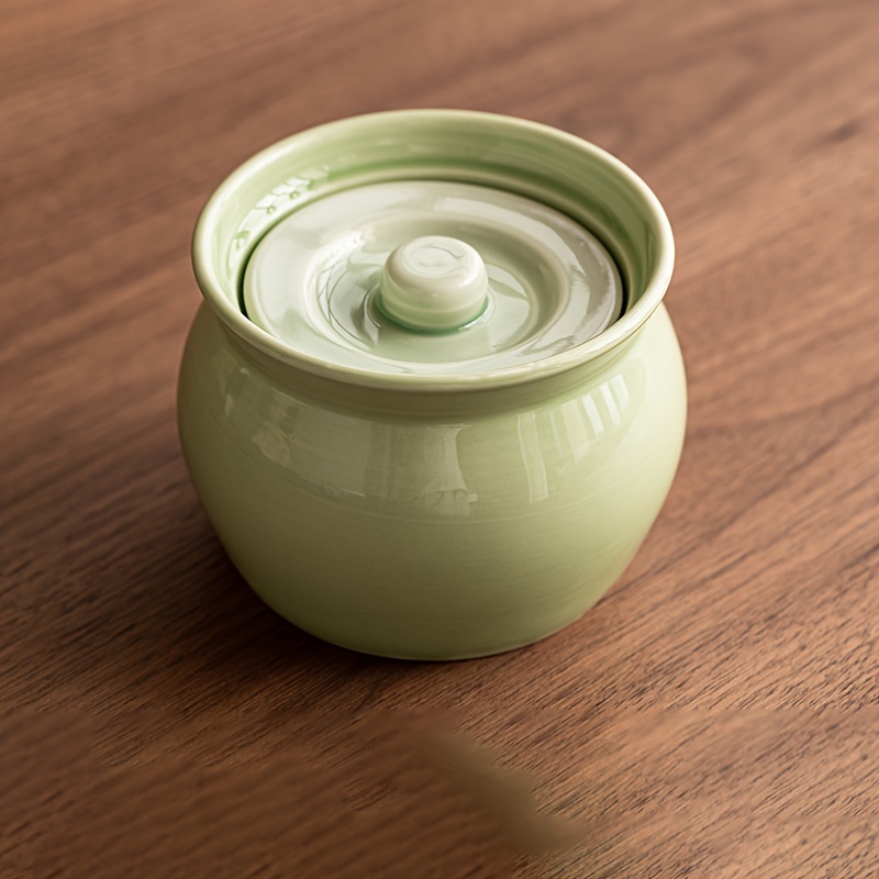 1pc traditional ceramic soup pot with lid oven safe     soups ideal for home kitchens for autumn details 8