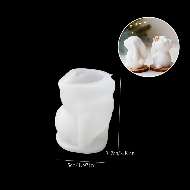 TEMU Stampo in resina e silicone per a forma di 3D con delicato motivo sulla testa, per con resina epossidica, gesso, cemento di candele. per creare