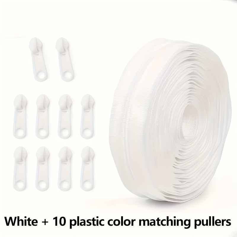 TEMU 1pc 5M/196.85 Inch Zipper #3 Zipper Nylon Zipper Tape voor Naaien Tassen Kleding Nylon Coil Zipper voor DIY Naaien Handwerk Vervangende Zipper