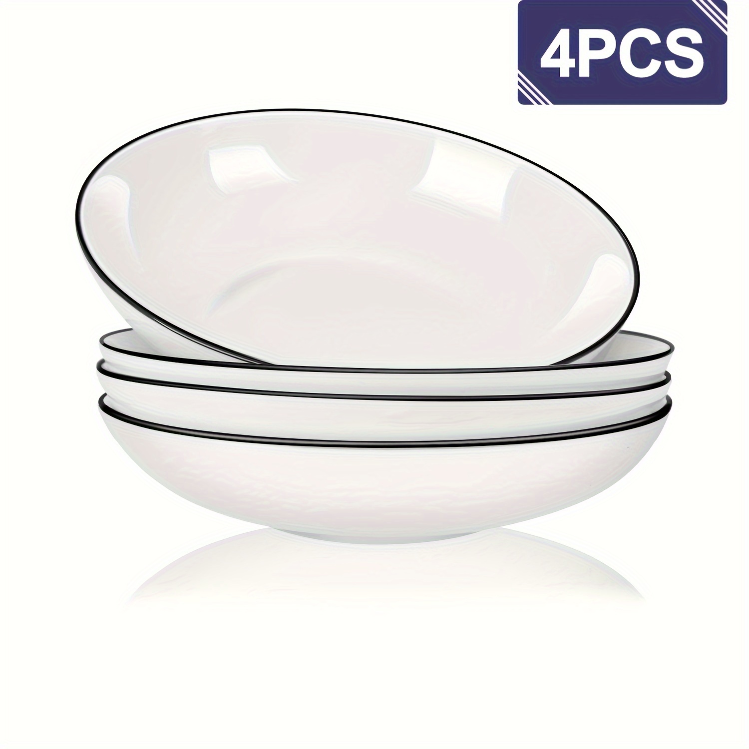 IQCWOOD Juego de 6 platos llanos blancos de cerámica, platos redondos de  postre blanco, platos de porcelana para árbol de cerámica, resistentes a  los
