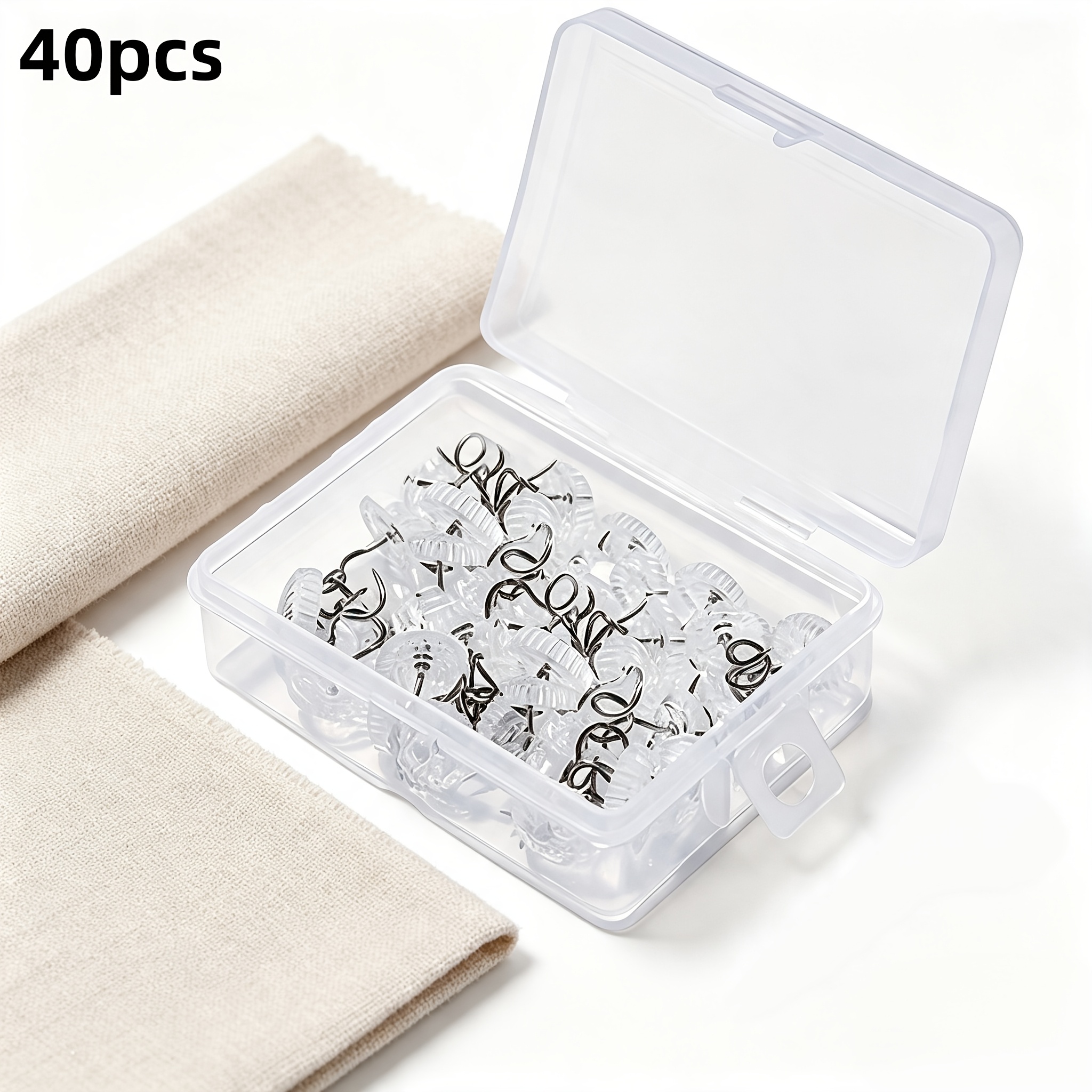 TEMU 40 aiguilles de fixation circulaires , conçues pour empêcher le glissement et , adaptées pour les draps de lit, les couettes et les housses de