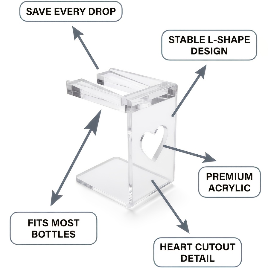 E-shop Valentinstags-Herz-Nagellack Inverted Rack Aufbewahrungsregal, Nagellack-Organizer, Stabiles Design, Kompatibel mit verschiedenen