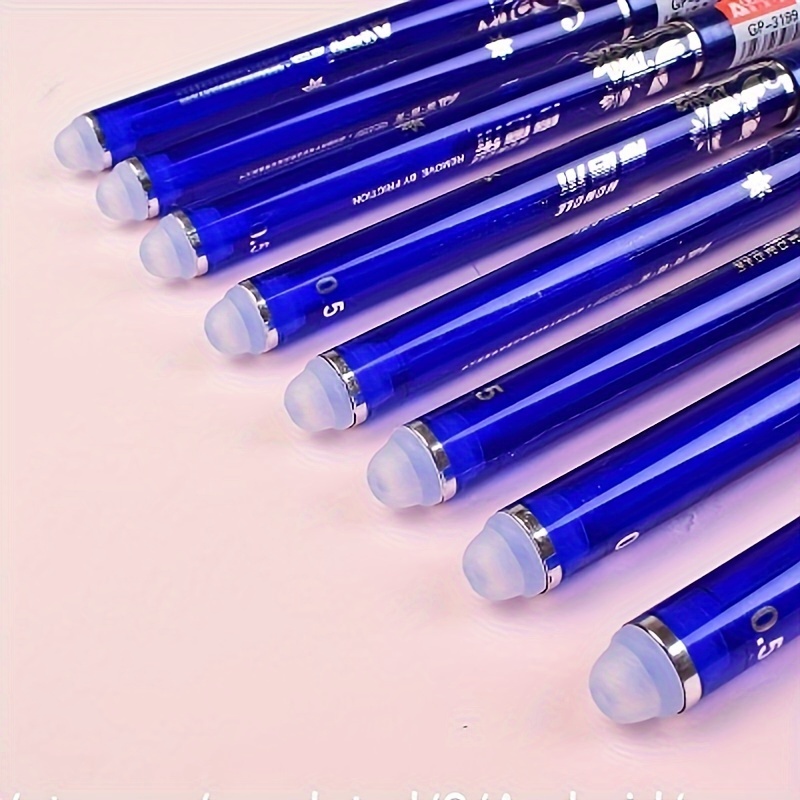 

4pcs 4 Colors Erasable Gel Pen Ink Blue Red Black Ink Magic Writing Neutral Pen School Stationery Multifunction Pen 0.5mm Writing Fluently