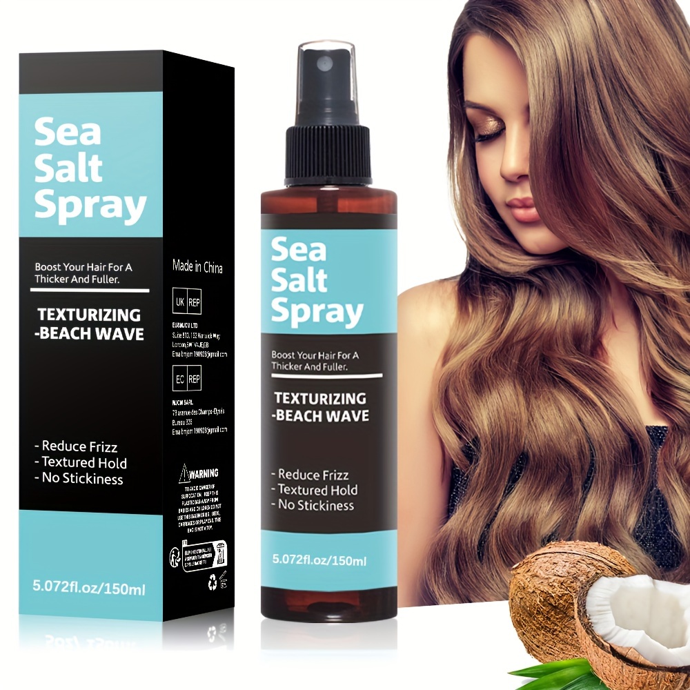 

150ml Sea Salt Spray For Hair - Dry Texture Spray For Hair, Texturizing Spray & Volumizing Spray, Hair Texture Spray, Spray, Beach Waves Spray Hair Spray