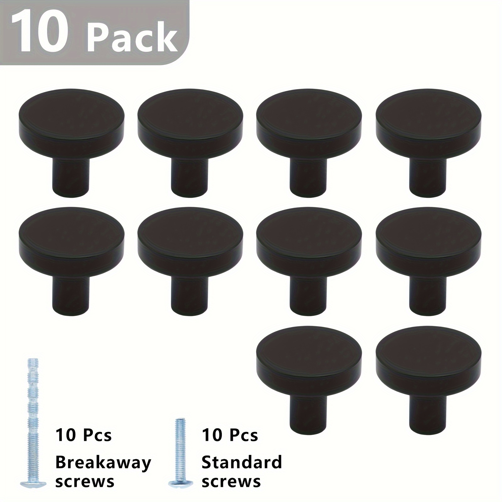 matte black dresser knobs Frosted matte black handle – QubicHomeware main image 1
