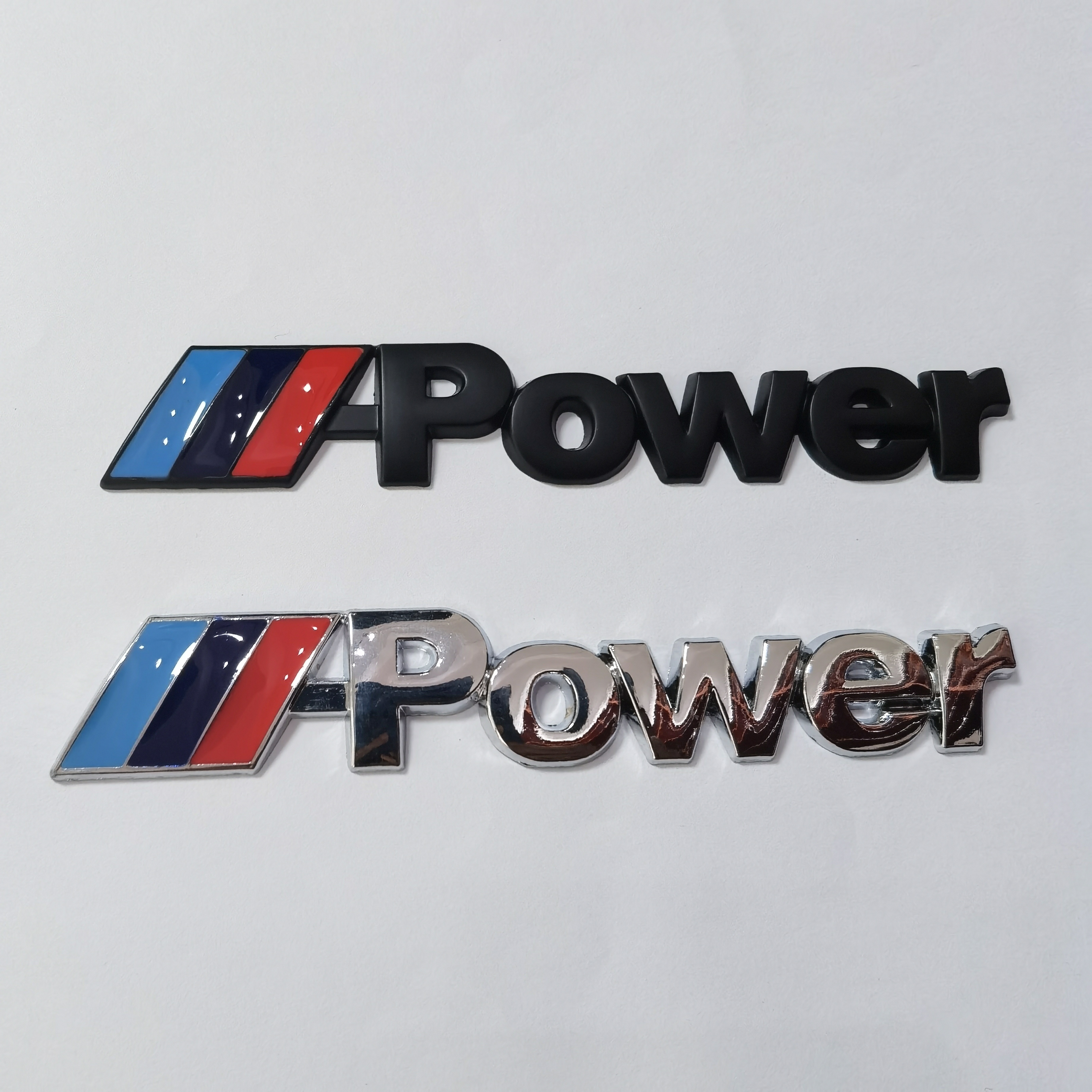 

Fit Metal Car Emblem - Blue, Purple & Red Power Tail Marker Sticker For Enhanced Exterior