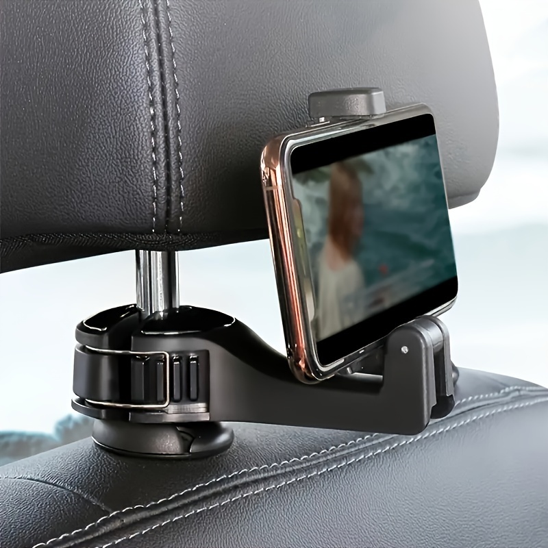 

Adjustable Headrest Car Phone Mount, Abs Material, Universal Headrest Clip Holder For Vehicle Seat, Multi-functional Device Mount