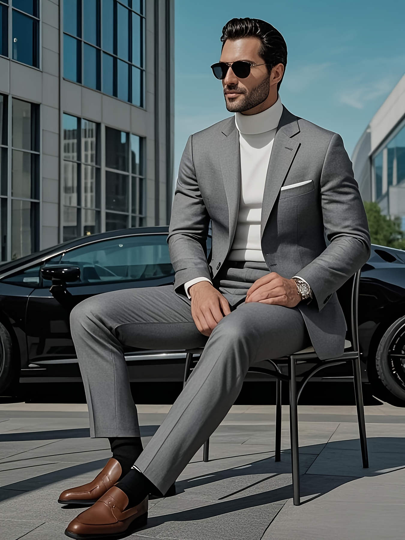 black dress pants with grey suit jacket Charcoal Grey Suit Pants main image 0