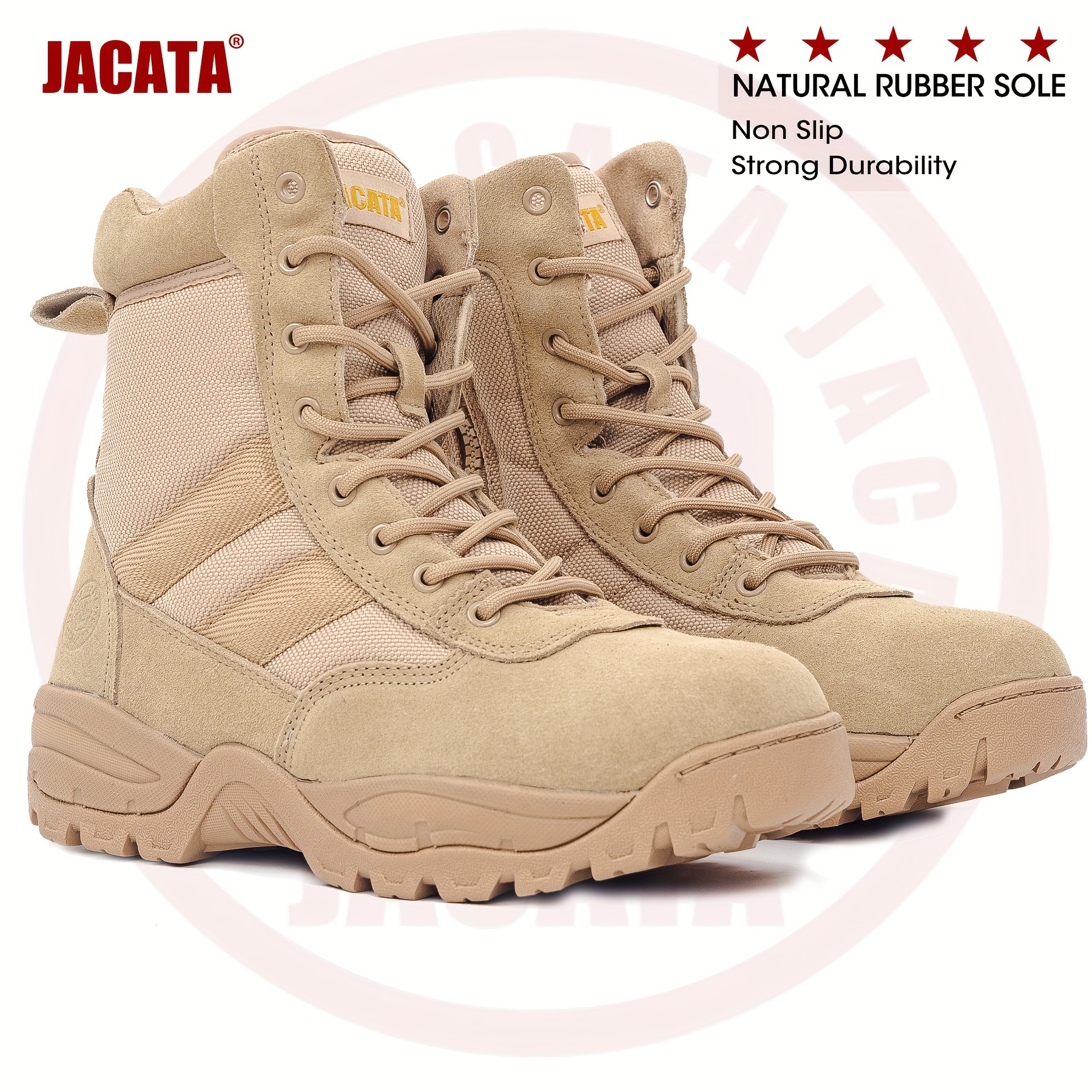 

High Top Boots For Men - Plus Size, Comfortable, Non-slip, Durable Construction, Lace-up Design, Ideal For Outdoor Activities