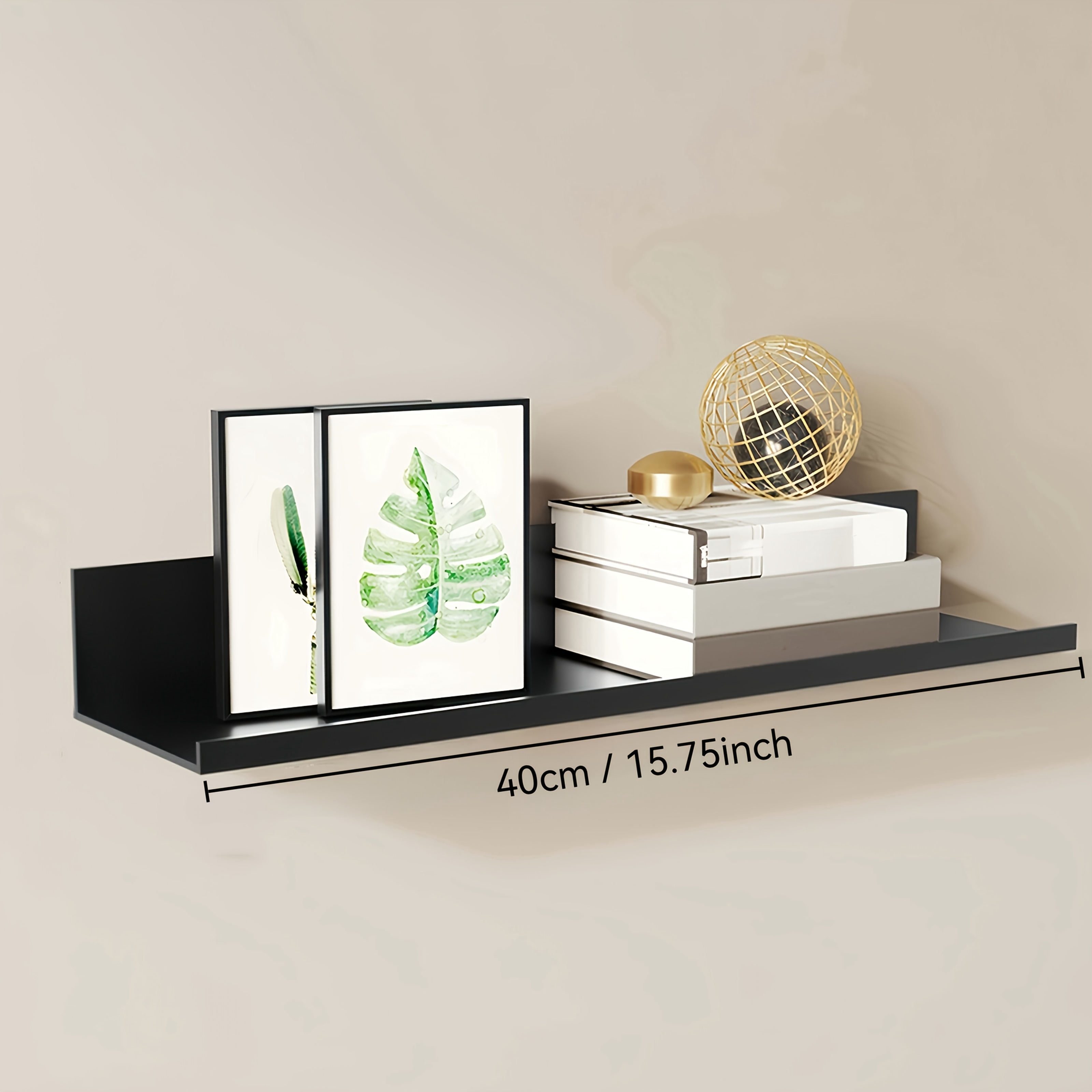 TEMU Aluminum Wall Mounted Floating Shelves, Plant Storage Racks, Art Display Racks, Bathroom And Kitchen Storage Racks. Drilled And Mounted On The