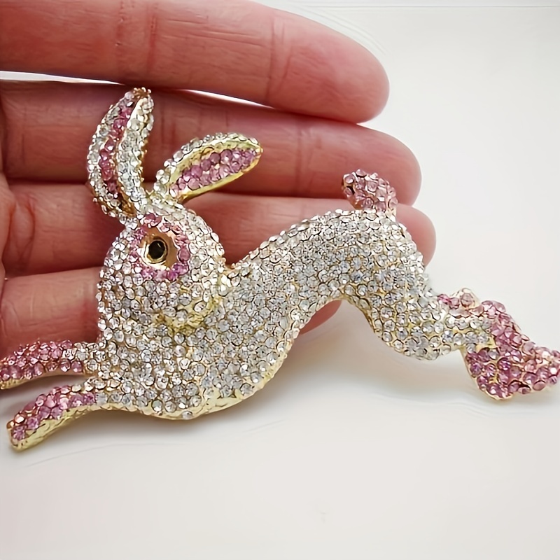 Image of Women's Cute Rabbit Brooch Fashion Engagement Wedding Jewelry Christmas Gift Accessory Wholesale