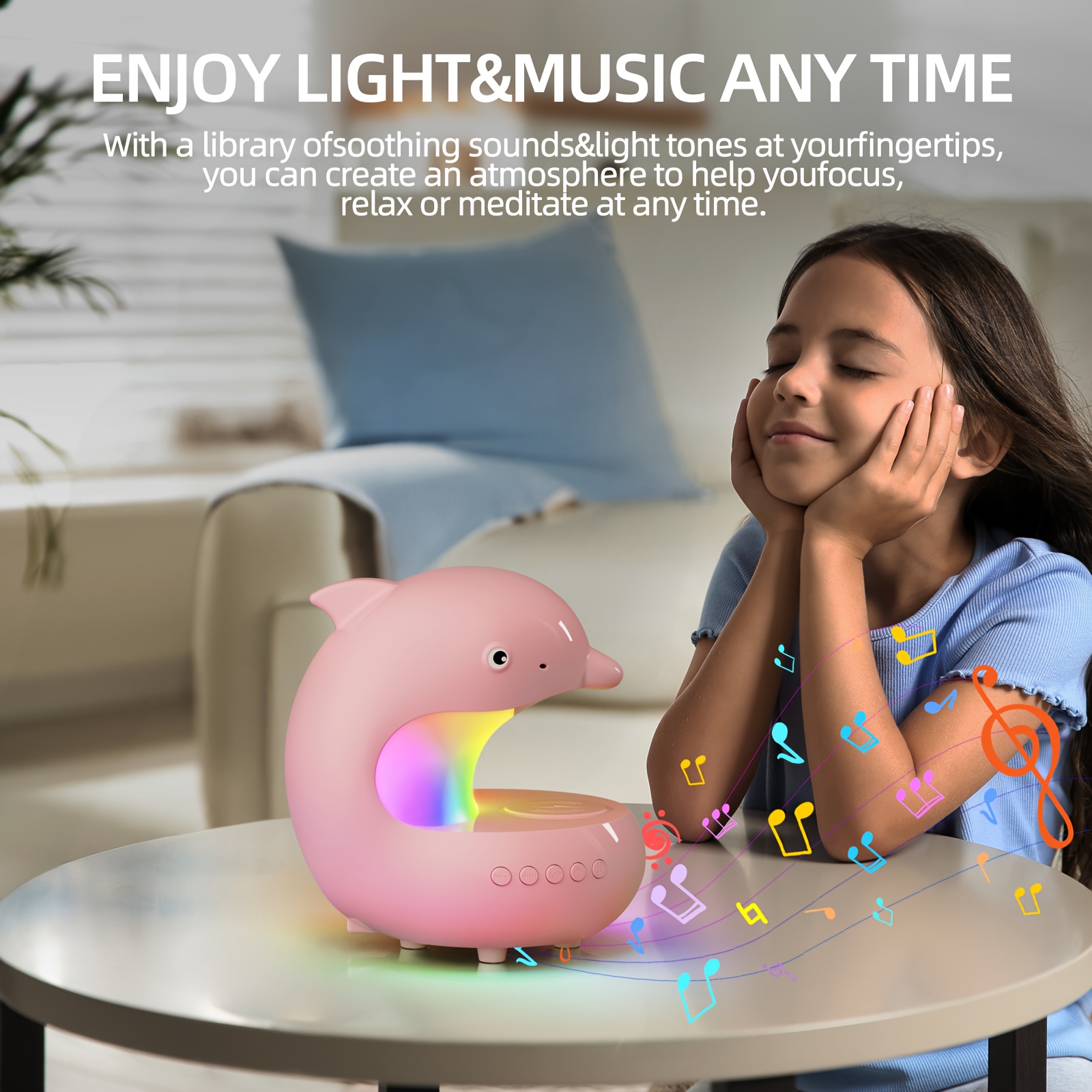 smart rgb light with wireless speaker fast wireless charger adjustable brightness dolphin desk lamp usb type c wireless bedroom night light valentines day gift camping wedding decor halloween christmas decor Product details 5
