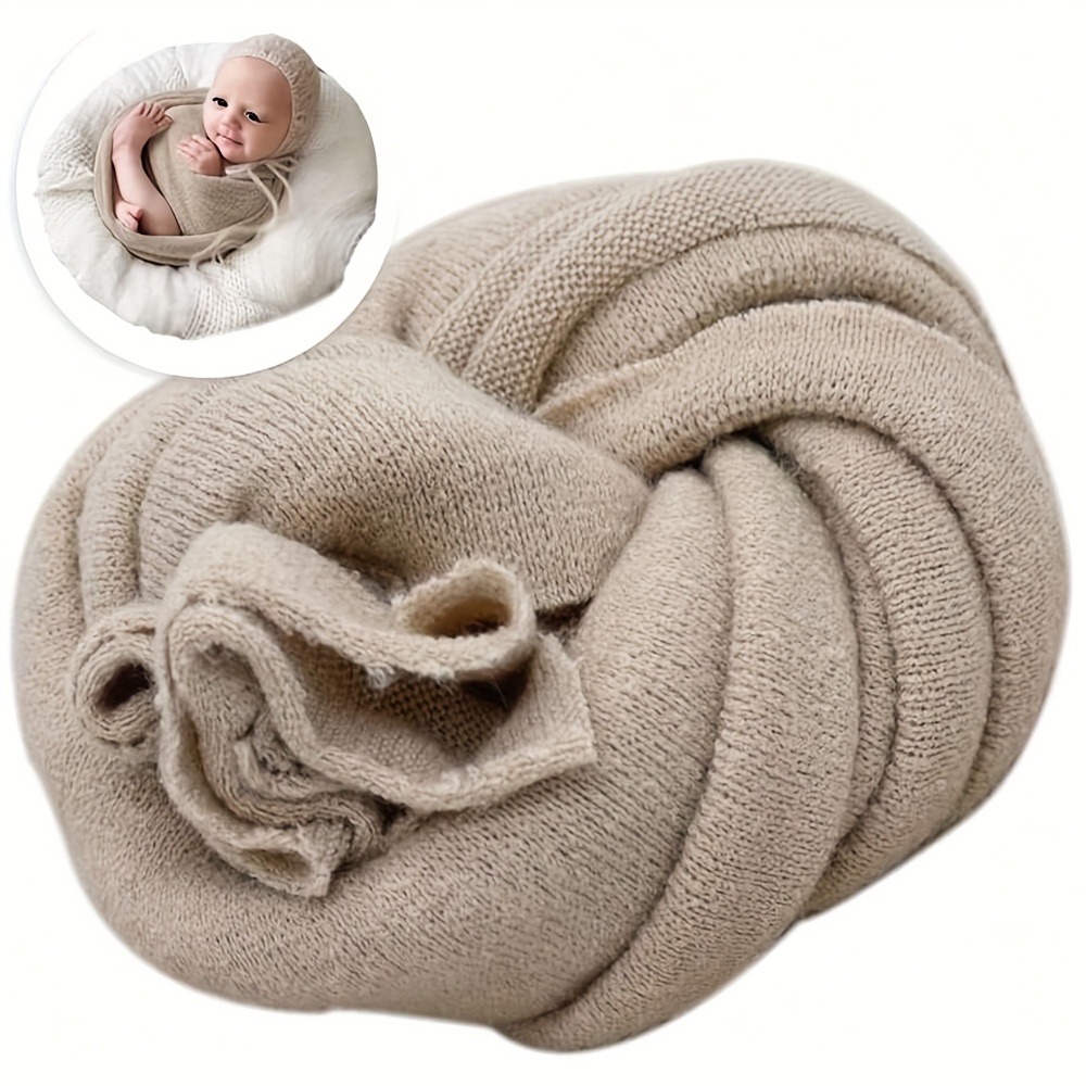 Posing Wrap Knit Blanket Handmade Wrap For Boys Girls Photoshoot Photography Props Gift Set