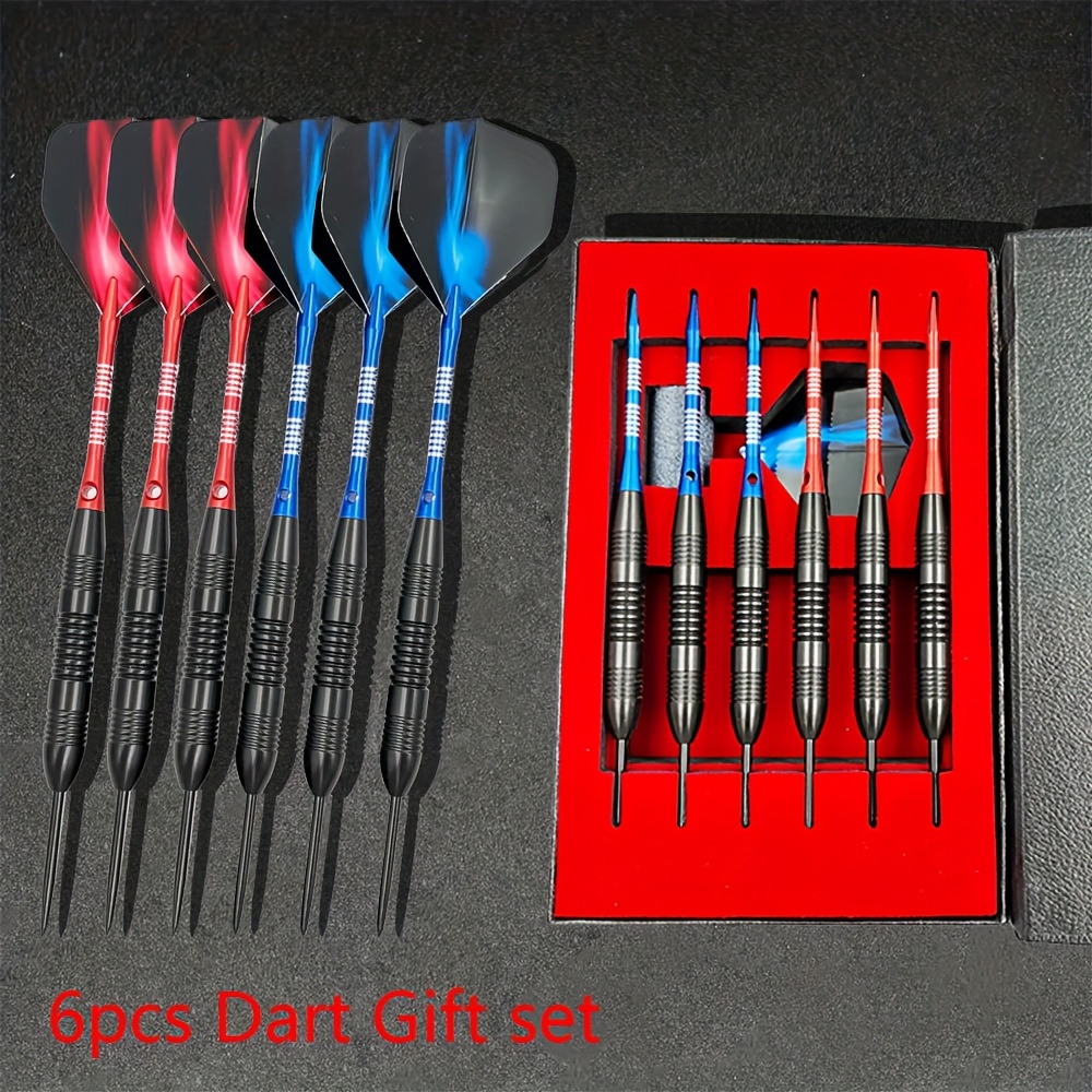 Image of 6pcs Needle Darts 23g Professional Darts Set With 6pcs Tail Wings For Indoor And Outdoor Sports