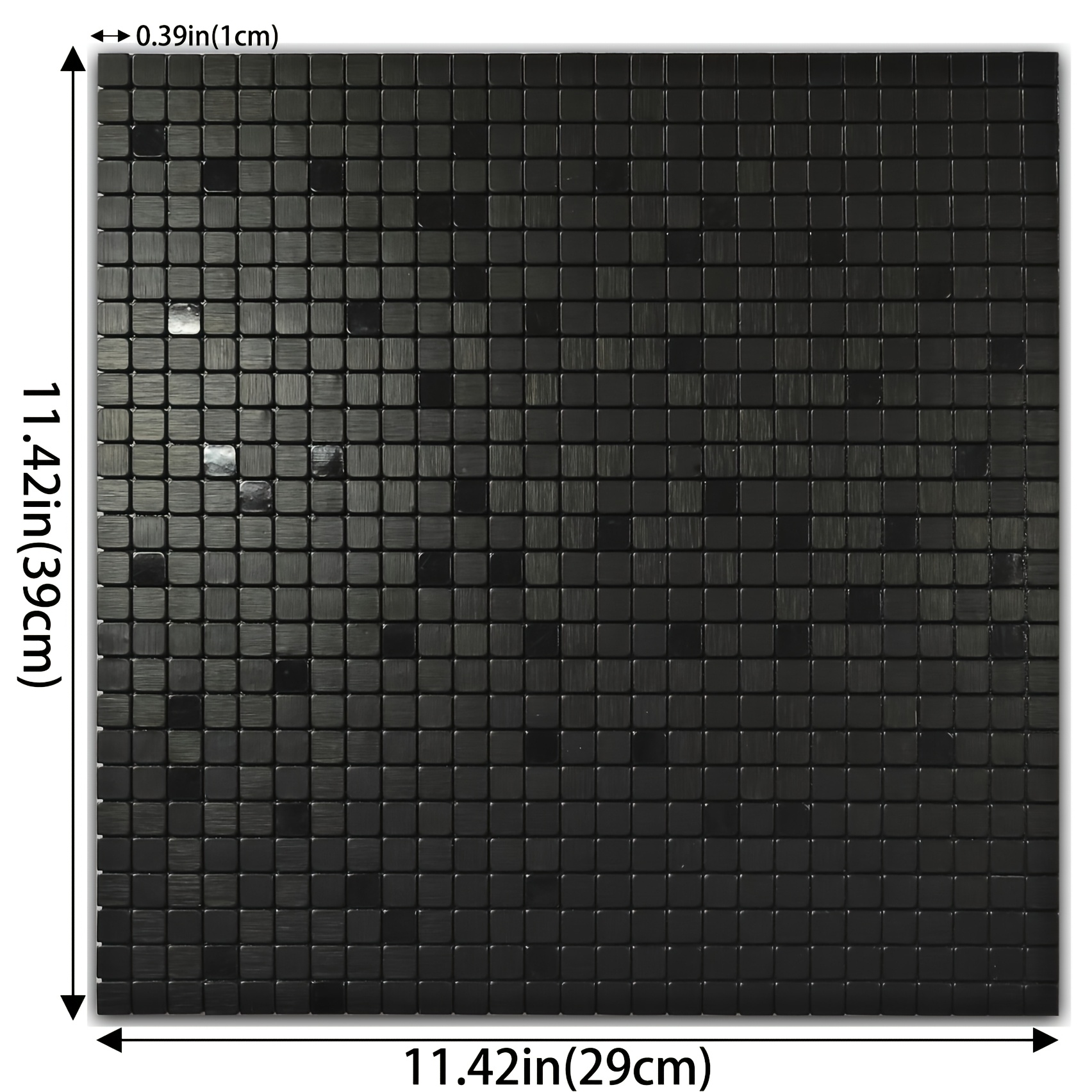 10pcs Metal Mosaic Wall Stickers, Waterproof And, Fireproof Andhigh-temperature Resistant, Lt Used In A Of , Such Asbedrooms, Kitchens, And Bathrooms, The Back With Glue, Which Can