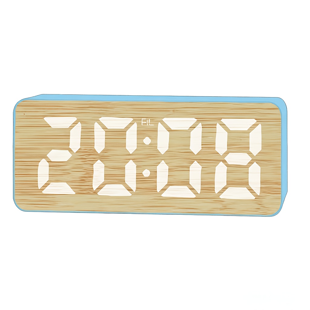 LED Bamboo Clock DS 5818L