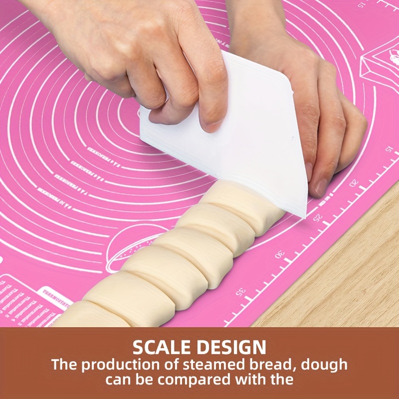 

1pc Extra Pastry Mat With Measurement, Countertop Mat For Easy Baking And Kneading, 5 Colors, 2 Sizes