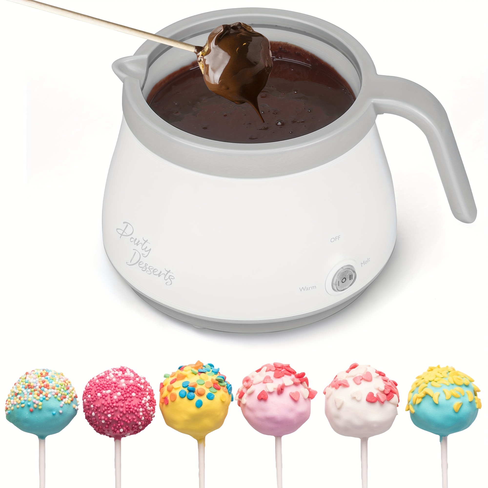 TEMU Candy And Chocolate , 1 Cups, Single Pot, Melts Candy Chocolate In A Couple Of Minutes, Ideal For Cake Pops Cakes, Brown